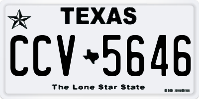 TX license plate CCV5646