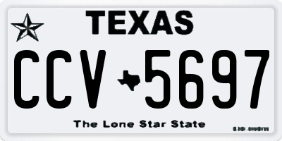 TX license plate CCV5697