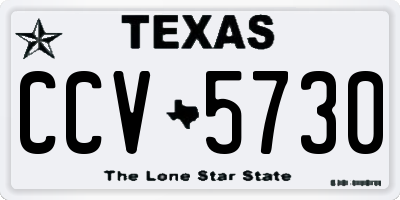 TX license plate CCV5730