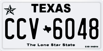 TX license plate CCV6048