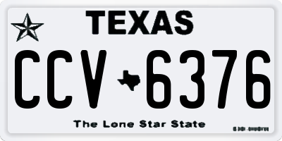 TX license plate CCV6376