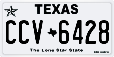TX license plate CCV6428