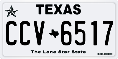 TX license plate CCV6517