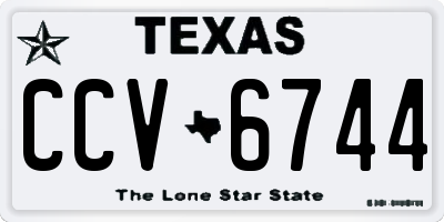 TX license plate CCV6744