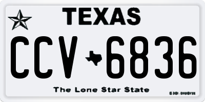 TX license plate CCV6836