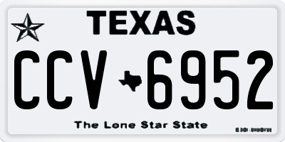 TX license plate CCV6952