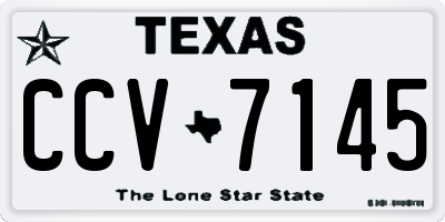 TX license plate CCV7145