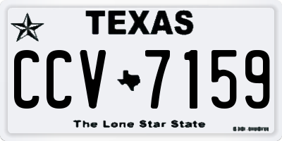 TX license plate CCV7159