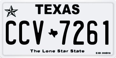 TX license plate CCV7261