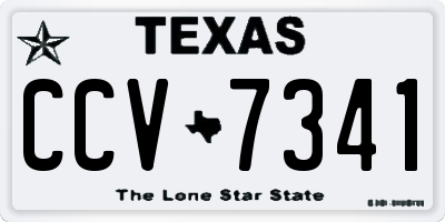 TX license plate CCV7341