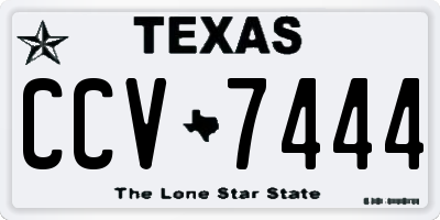TX license plate CCV7444