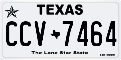TX license plate CCV7464