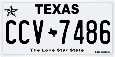 TX license plate CCV7486