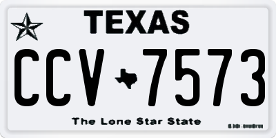 TX license plate CCV7573