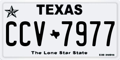 TX license plate CCV7977
