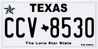 TX license plate CCV8530