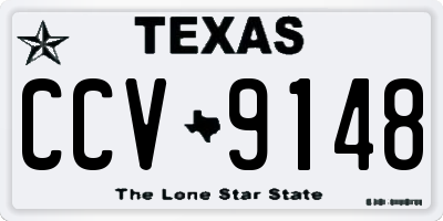TX license plate CCV9148