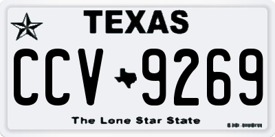 TX license plate CCV9269