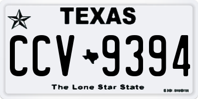 TX license plate CCV9394