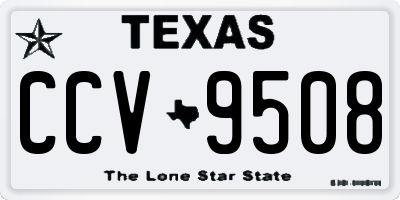 TX license plate CCV9508