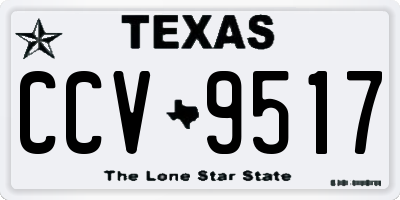 TX license plate CCV9517