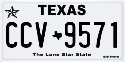 TX license plate CCV9571