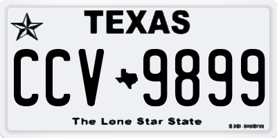 TX license plate CCV9899