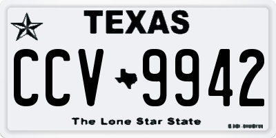 TX license plate CCV9942