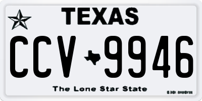 TX license plate CCV9946