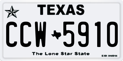 TX license plate CCW5910