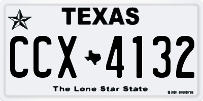 TX license plate CCX4132