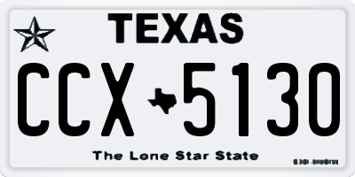TX license plate CCX5130