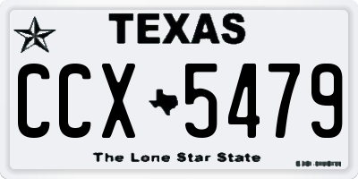 TX license plate CCX5479