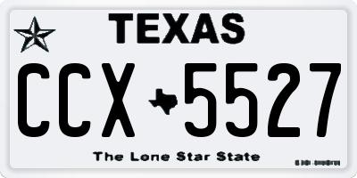 TX license plate CCX5527