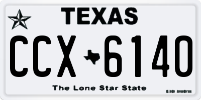 TX license plate CCX6140