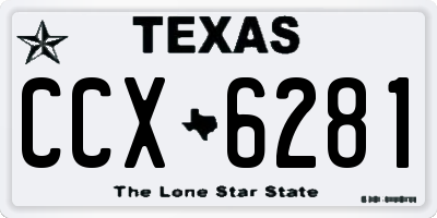 TX license plate CCX6281