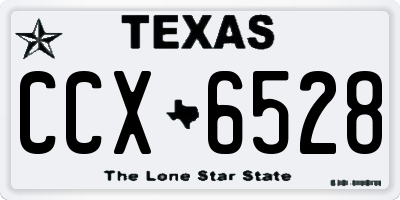 TX license plate CCX6528