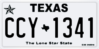 TX license plate CCY1341