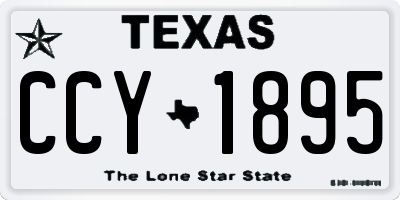 TX license plate CCY1895