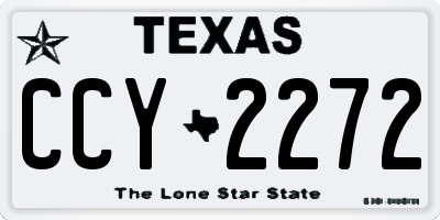 TX license plate CCY2272