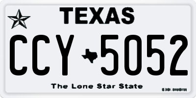 TX license plate CCY5052