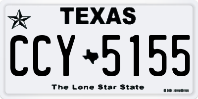 TX license plate CCY5155