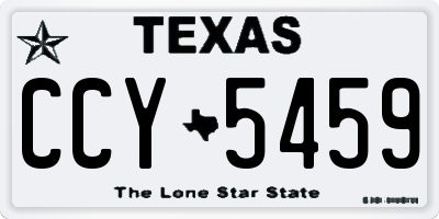 TX license plate CCY5459