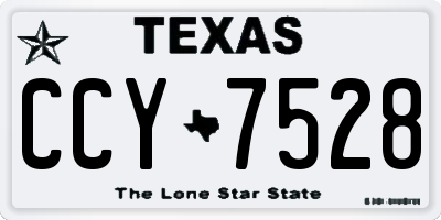 TX license plate CCY7528
