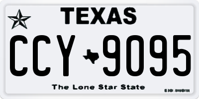 TX license plate CCY9095