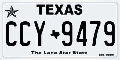 TX license plate CCY9479