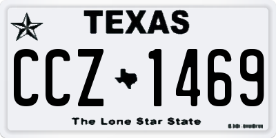 TX license plate CCZ1469