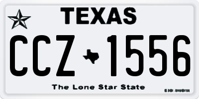TX license plate CCZ1556
