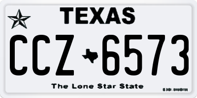 TX license plate CCZ6573