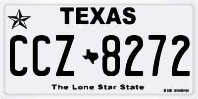 TX license plate CCZ8272
